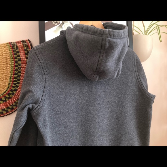 Nike navy blue tag hoodie sweater distressed faded club fleece pullover - Picture 15 of 16